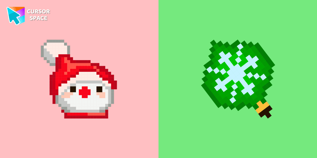Snowman Pixel cursor cursor pack
